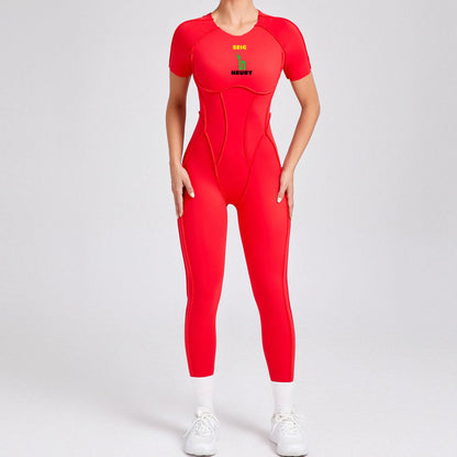Onesie Sport Femme SEIGNEURY Combinaison Activewear Une Pièce,Tissu Technique Ultra-Stretch