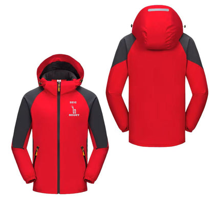 Sweat imperméables SEIGNEURY à capuche unisexe, printemps automne, hiver