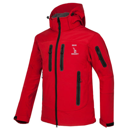 Nouvelle veste Softshell SEIGNEURY unisex waterproof polaire thermique à capuche ski