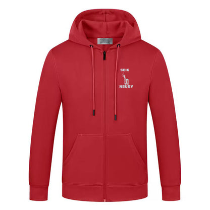 Sweat à capuche seigneury zippé à manches longues pour hommes et femmes décontracté