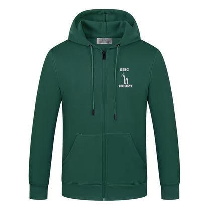 Sweat à capuche seigneury zippé à manches longues pour hommes et femmes décontracté