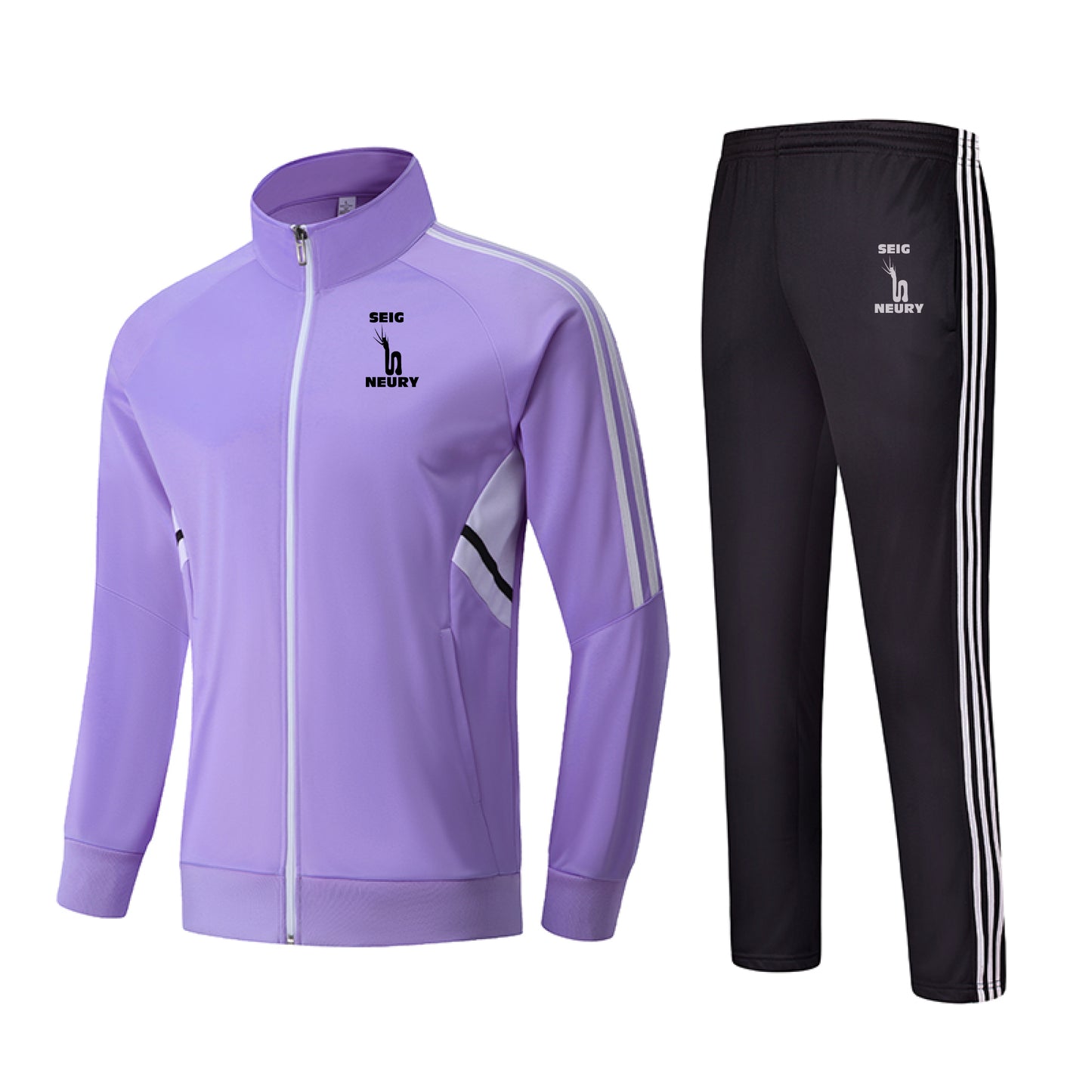 Combinaison Survêtement SEIGNEURY – Polyester Premium | 3 Bandes Latérales | S à 5XL