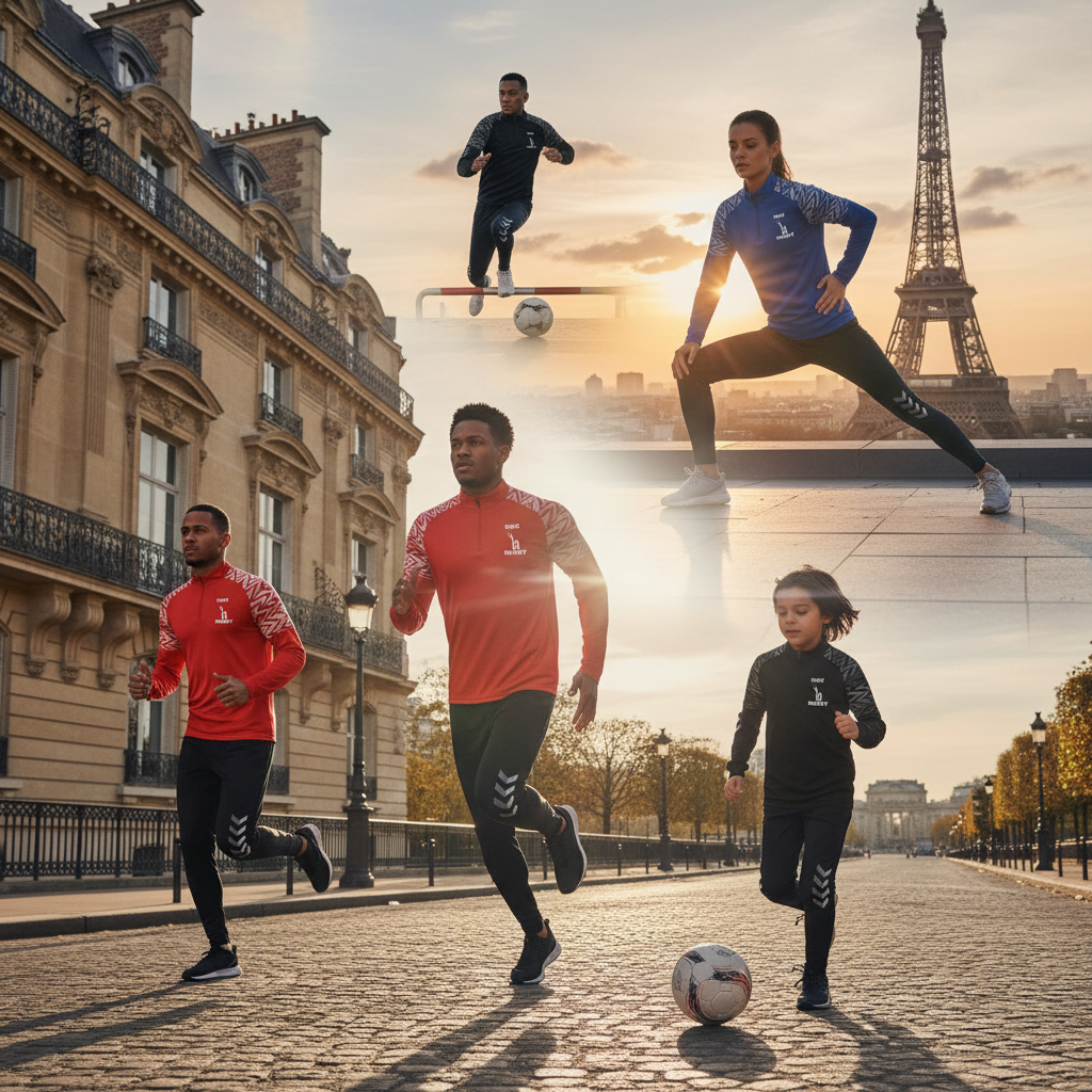 Athlètes en action multi-sports avec combinaisons Seigneury