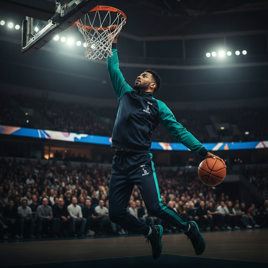 Basketteur en action