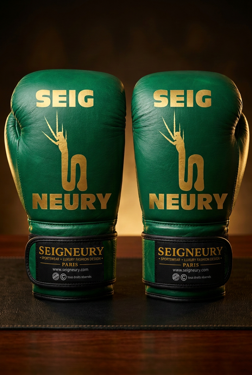 SEIGNEURY — Gants de boxe premium en cuir (Collection Or)