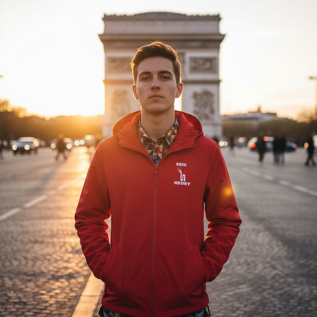 Coupe-vent rouge Seigneury aux Champs-Élysées