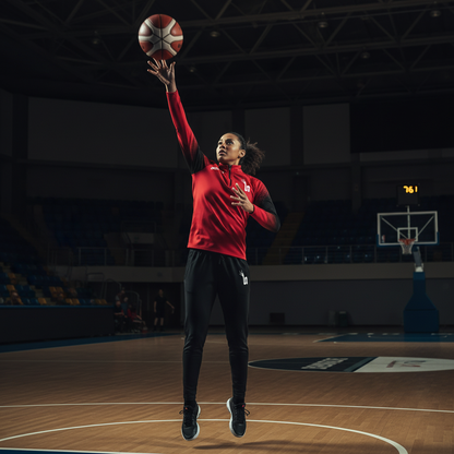 Femme basketball rouge Seigneury