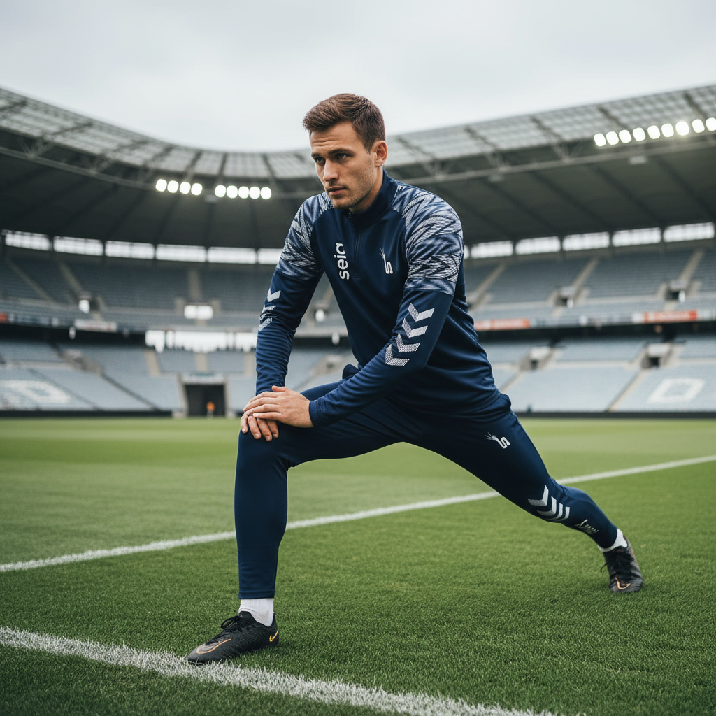 Footballeur en combinaison SEIGNEURY - échauffement