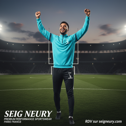 Footballeur SEIGNEURY bleu ciel - Célébration