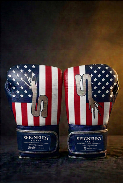 Gants de boxe SEIGNEURY « L’Esprit du Champion » – Signature Argent