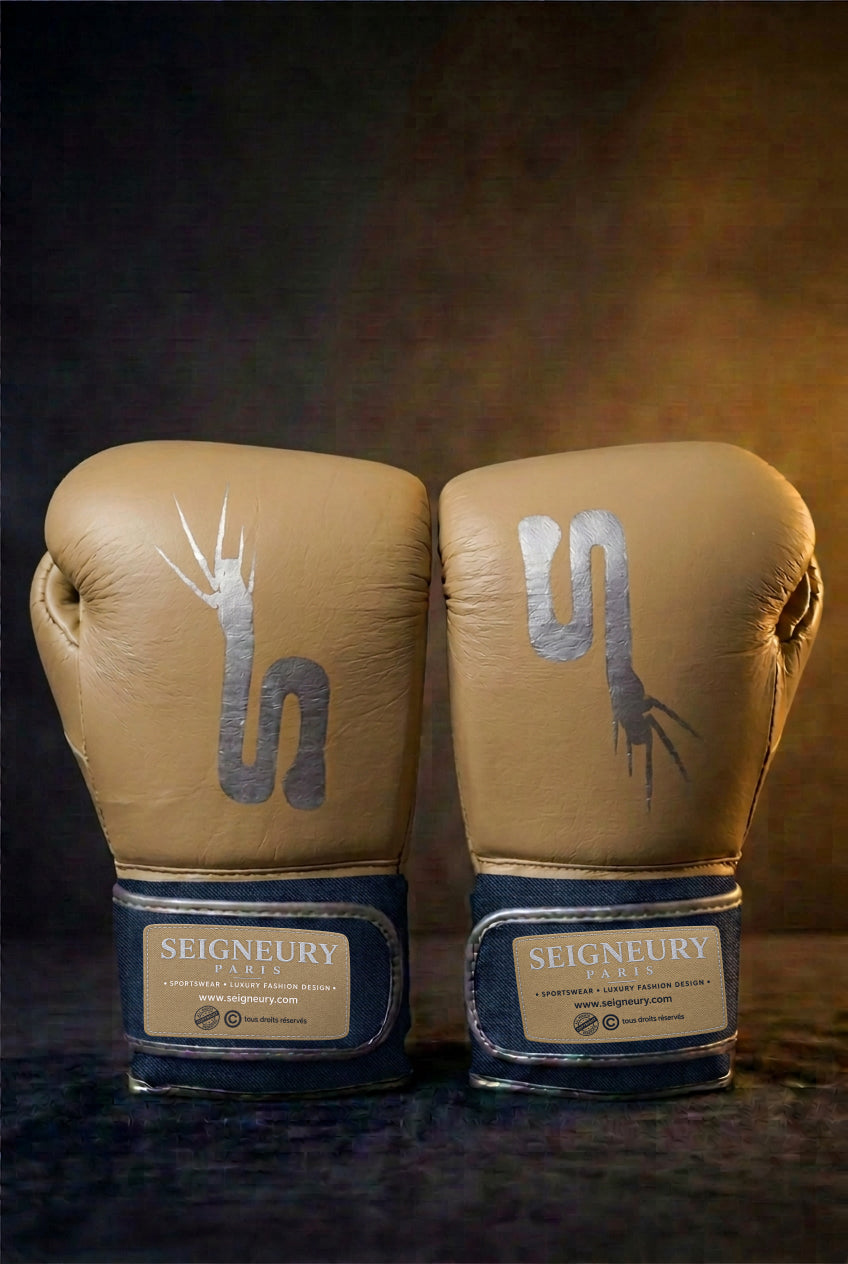 Gants de boxe SEIGNEURY « L’Esprit du Champion » – Signature Argent