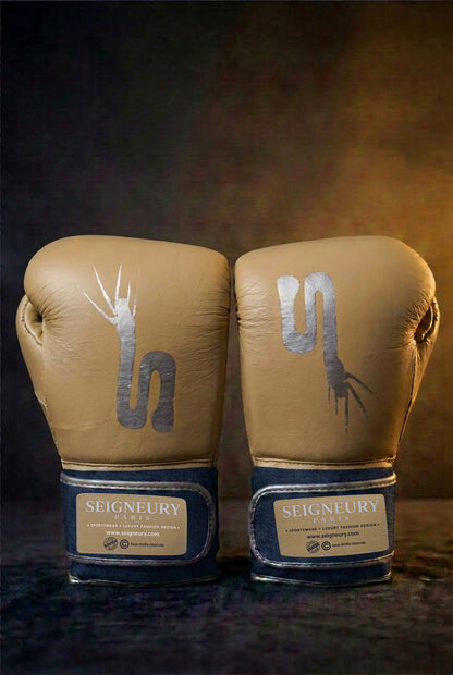 Gants de boxe SEIGNEURY « L’Esprit du Champion » – Signature Argent