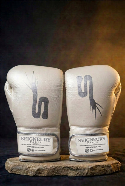 Gants de boxe SEIGNEURY « L’Esprit du Champion » – Signature Argent
