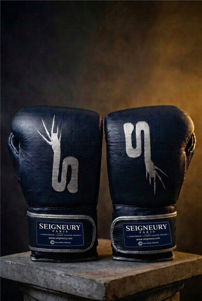 Gants de boxe SEIGNEURY « L’Esprit du Champion » – Signature Argent