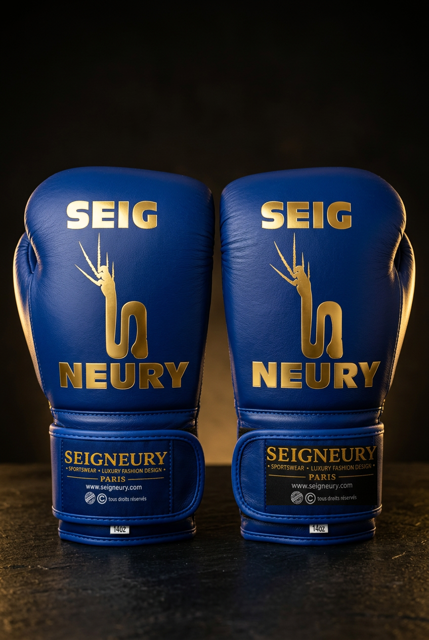 SEIGNEURY — Gants de boxe premium en cuir (Collection Or)