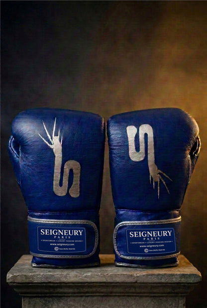 Gants de boxe SEIGNEURY « L’Esprit du Champion » – Signature Argent