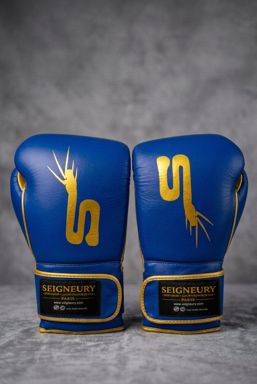 Gants de boxe SEIGNEURY « L’Allure du Champion » – Signature Or Jaune