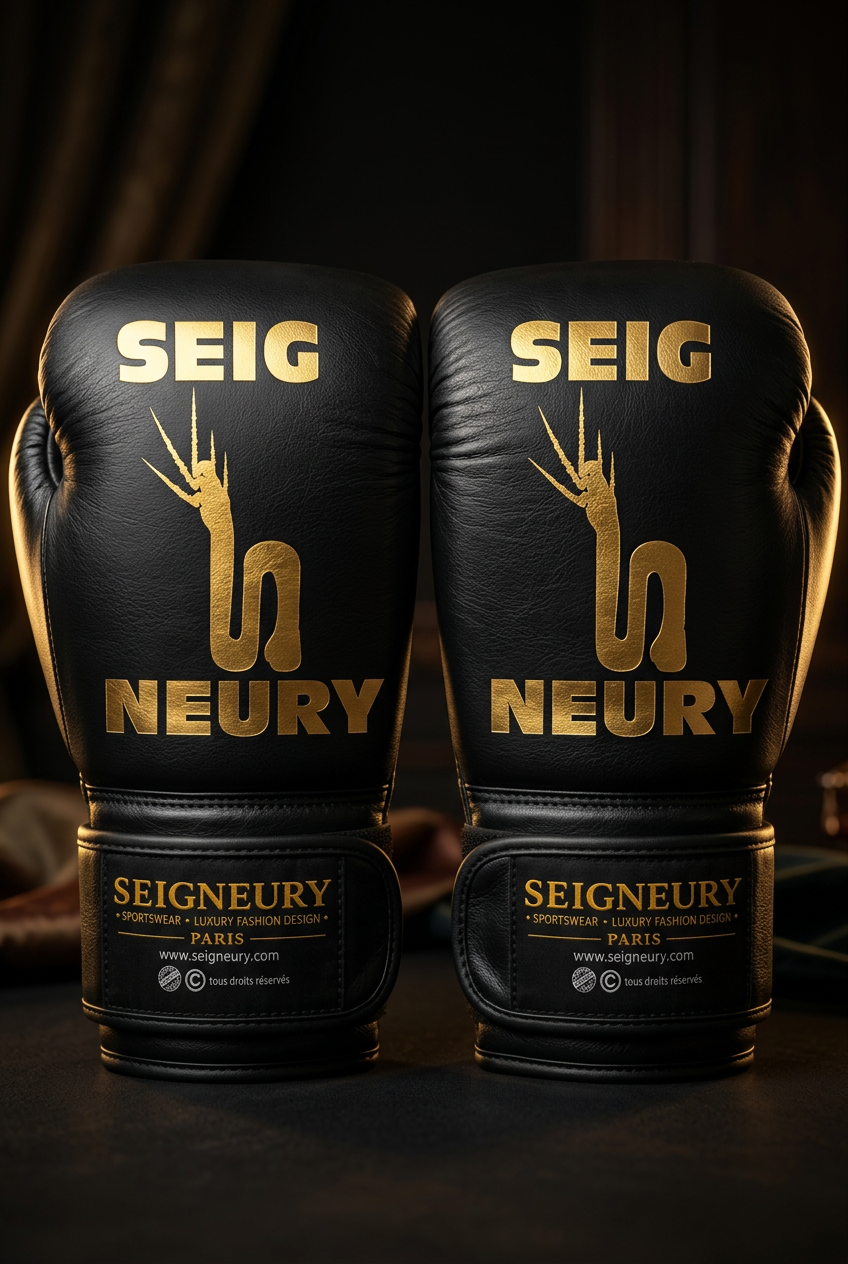 SEIGNEURY — Gants de boxe premium en cuir (Collection Or)
