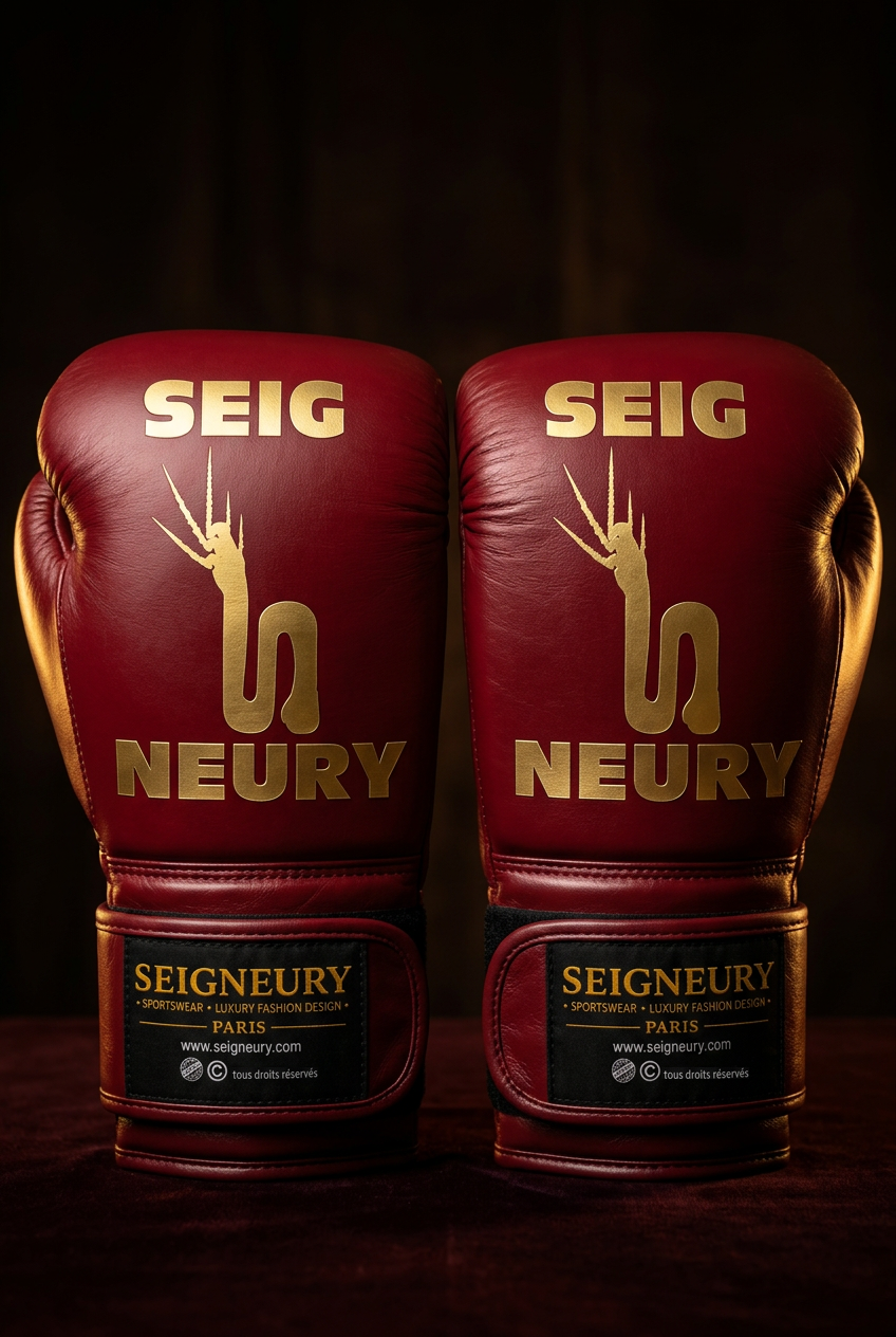 SEIGNEURY — Gants de boxe premium en cuir (Collection Or)