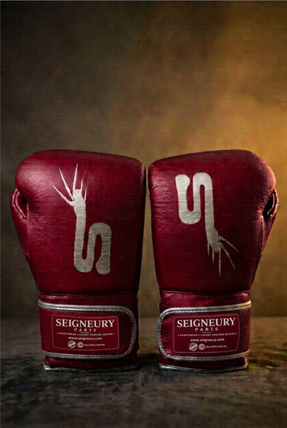 Gants de boxe SEIGNEURY « L’Esprit du Champion » – Signature Argent