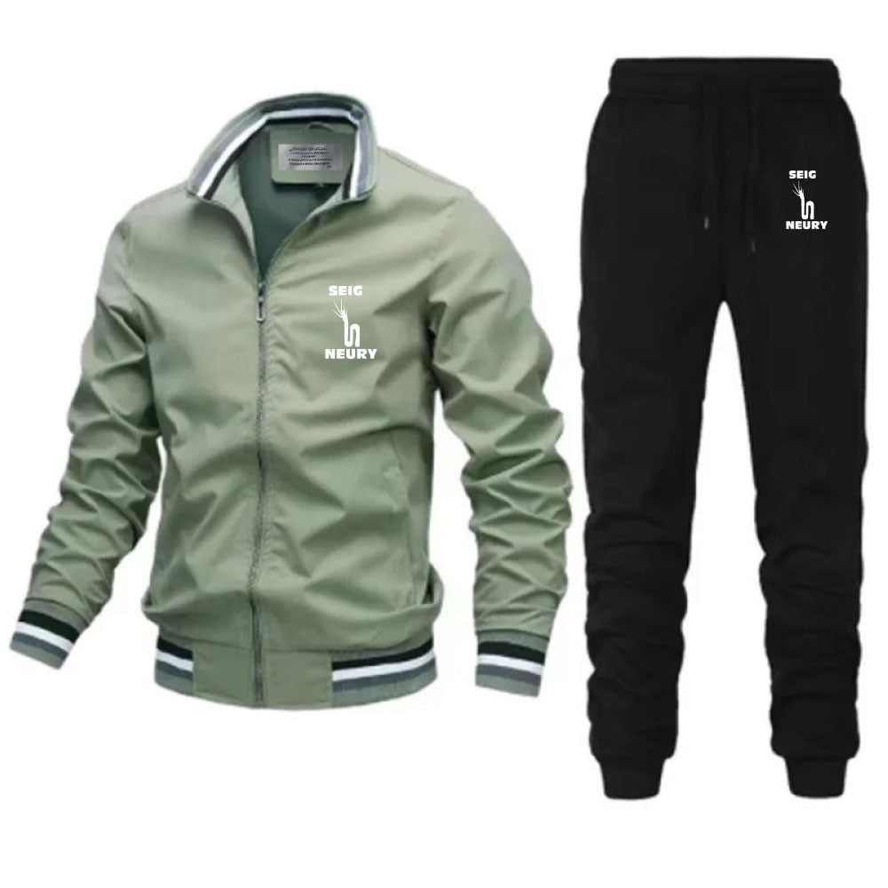 Jogging SEIGNEURY Aviateur 2025 – Veste Légère Zippée & Pantalon Sport Premium