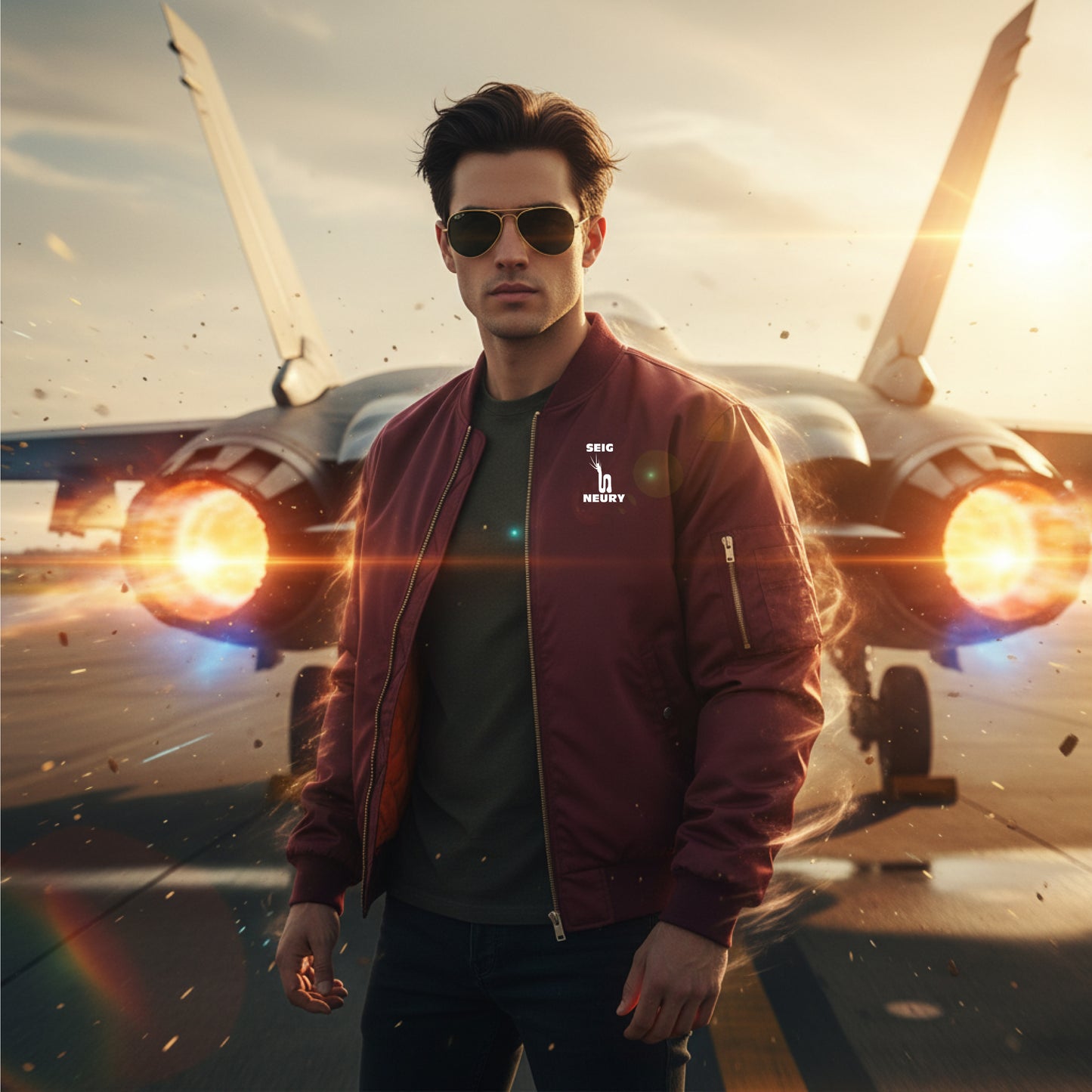 Blouson Bombardier SEIGNEURY Homme – Veste Bomber Hiver Chaude & Coupe-Vent