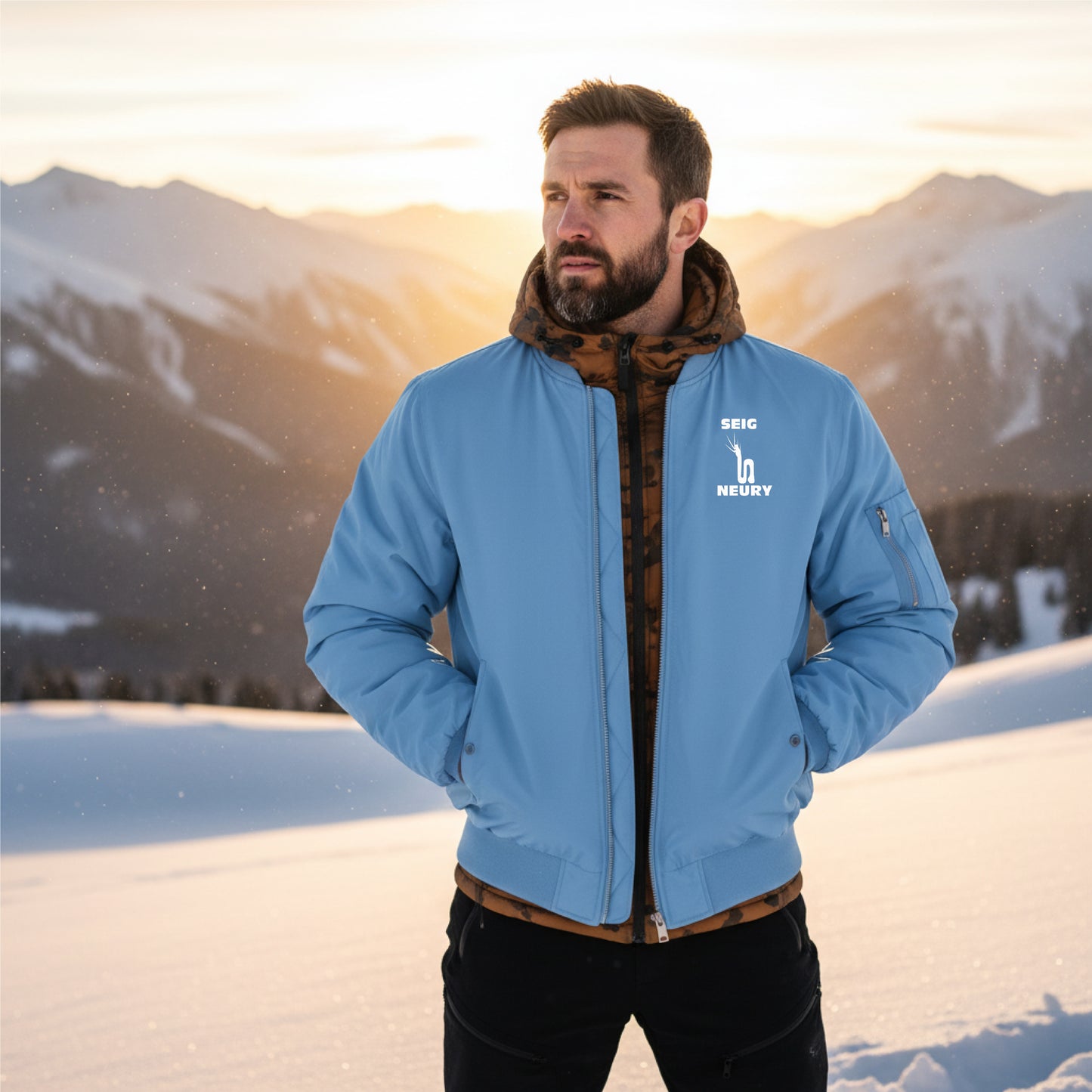 Blouson Bombardier Homme – Veste Bomber Hiver Chaude & Coupe-Vent