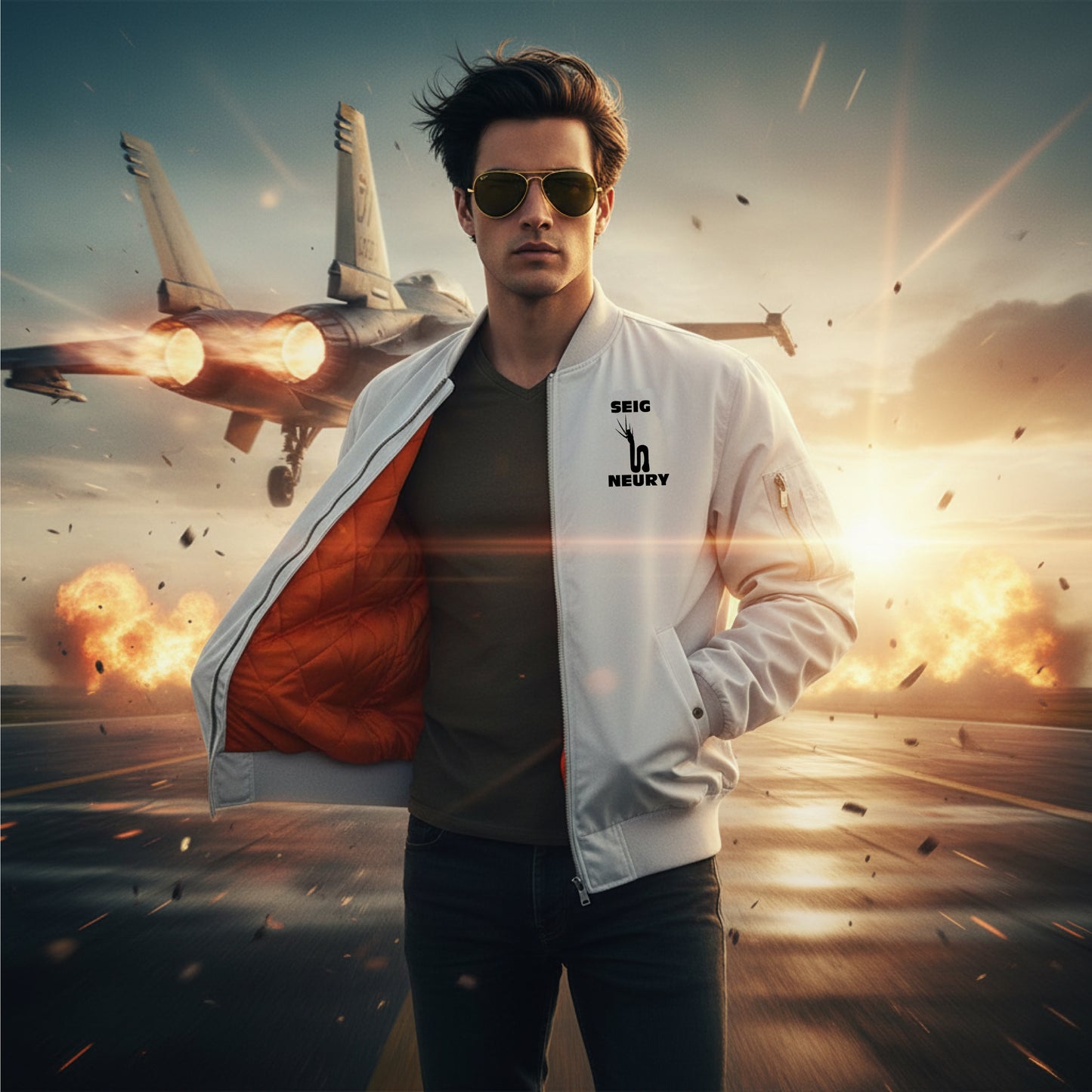 Blouson Bombardier SEIGNEURY Homme – Veste Bomber Hiver Chaude & Coupe-Vent