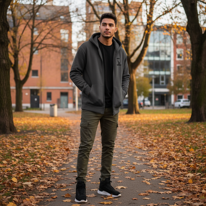 Jeune homme sweat gris