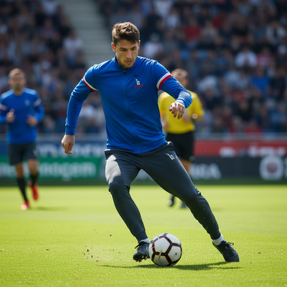 Joueur dribblant - Bleu