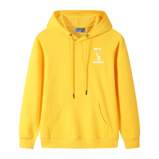 Sweat à capuche SEIGNEURY – Unisexe 100% Coton, Logo Signature, 4 Saisons