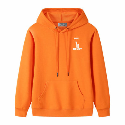 Sweat à capuche SEIGNEURY – Unisexe 100% Coton, Logo Signature, 4 Saisons