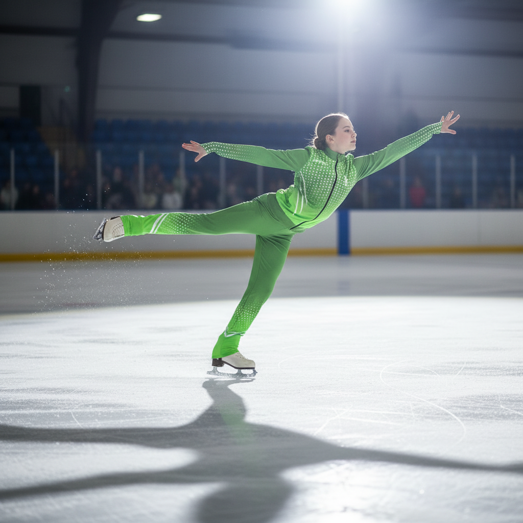 Patineuse en pirouette - Vert SEIGNEURY