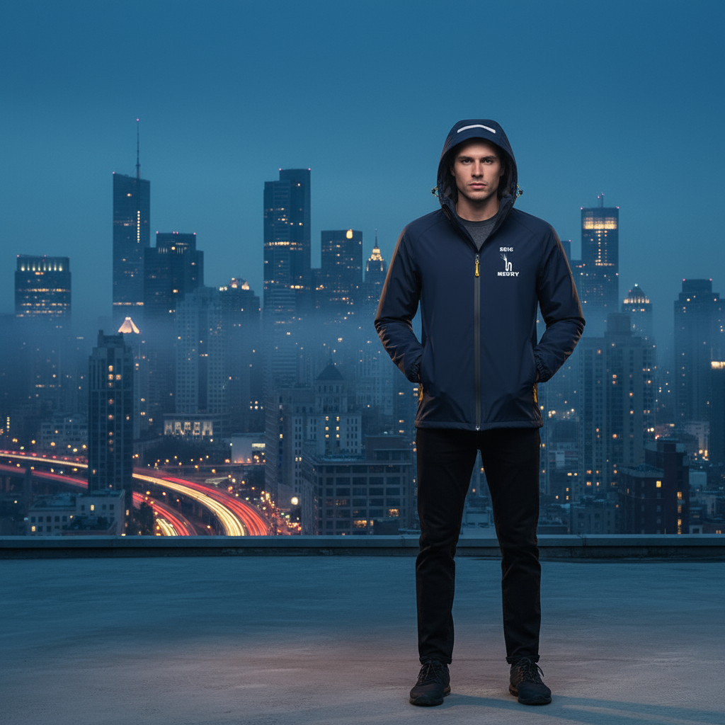 Sweat imperméable bleu marine SEIGNEURY