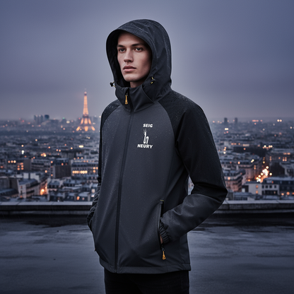 Sweat imperméable noir SEIGNEURY