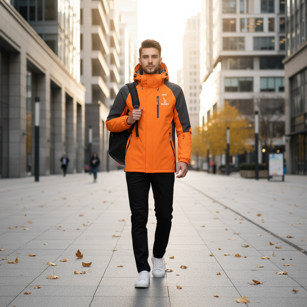 Sweat imperméable orange SEIGNEURY