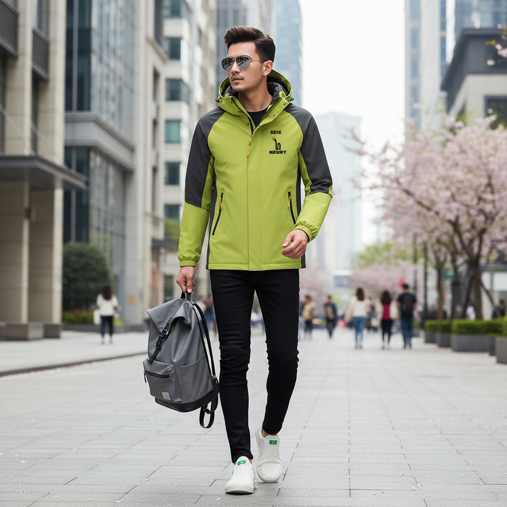 Sweat imperméable vert SEIGNEURY