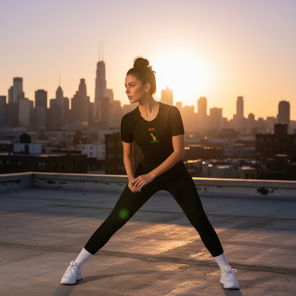 Urban rooftop lifestyle